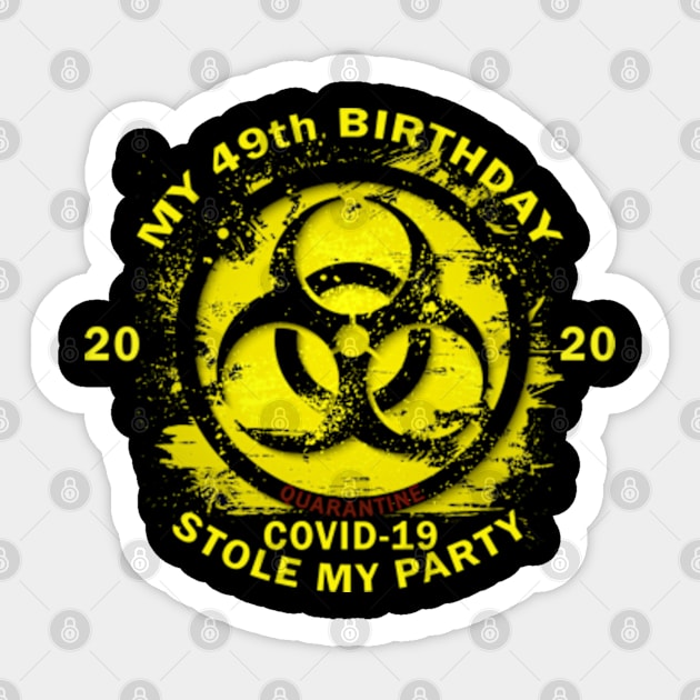 49th Birthday Quarantine Sticker by Omarzone